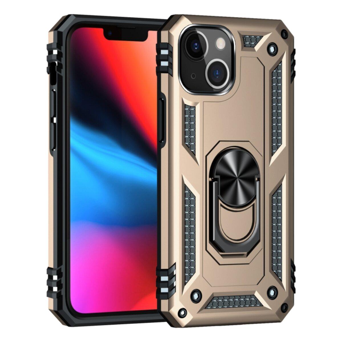 Противоударный чехол для Apple iPhone 13 Cosmic Robot Ring / Gold