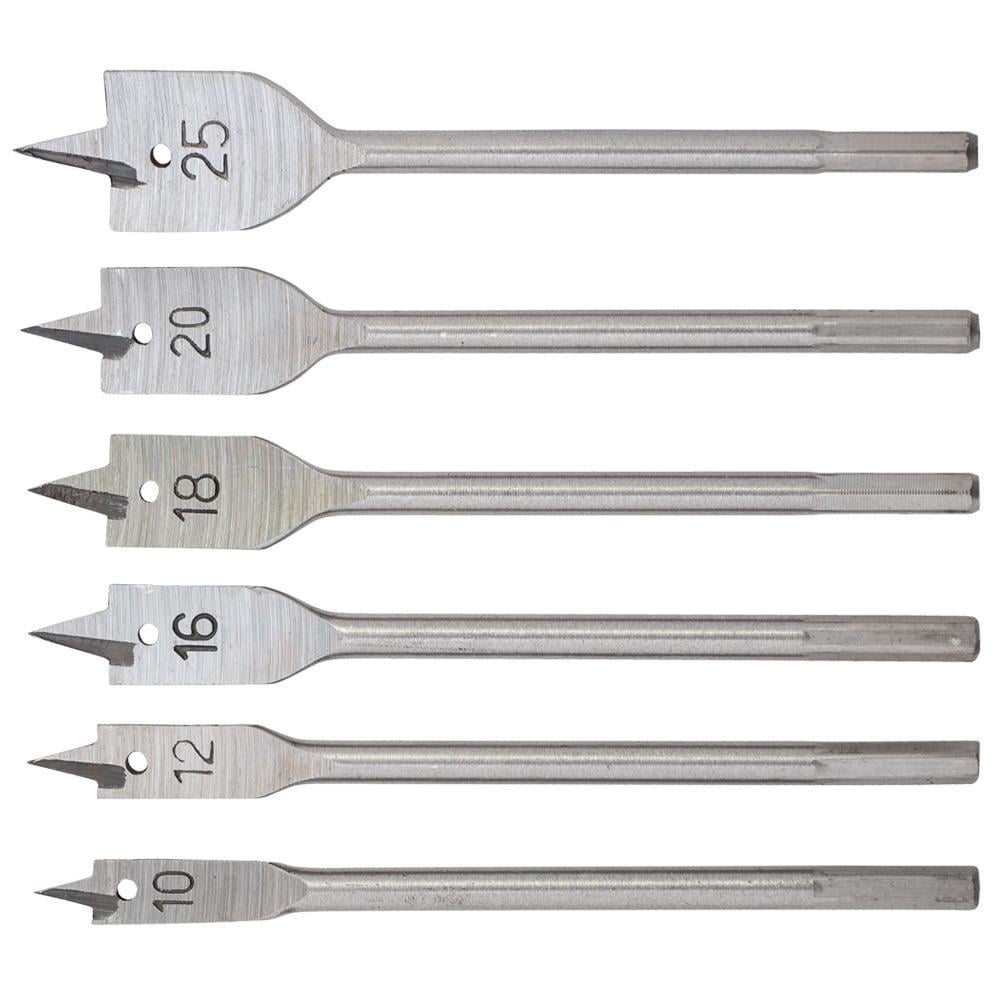 Набор сверл по дереву Grad 10/12/16/18/20/25 мм x 150 мм 6 шт. (1314665)