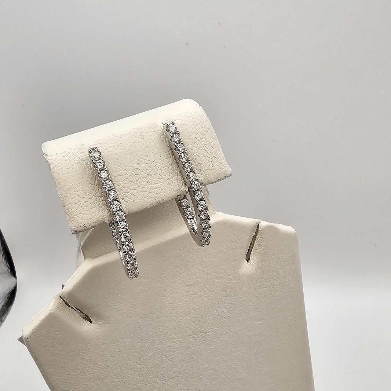 Серебряные серьги Дорожка с кубическим цирконием 3,59 г (3010852026) Серебряные серьги Дорожка с кубическим цирконием 3,59 г (3010852026)