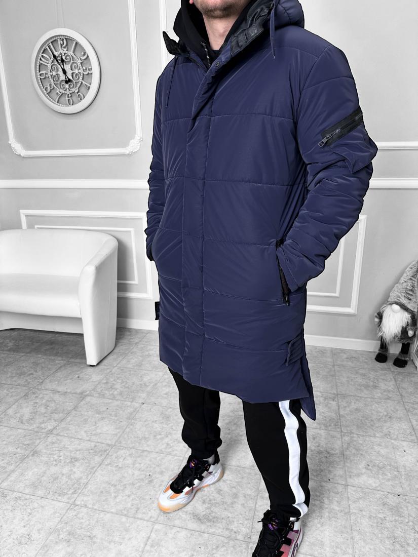 Парка чоловіча 7-484 XL Темно-синій - фото 2 Парка чоловіча 7-484 XL Темно-синій - фото 2