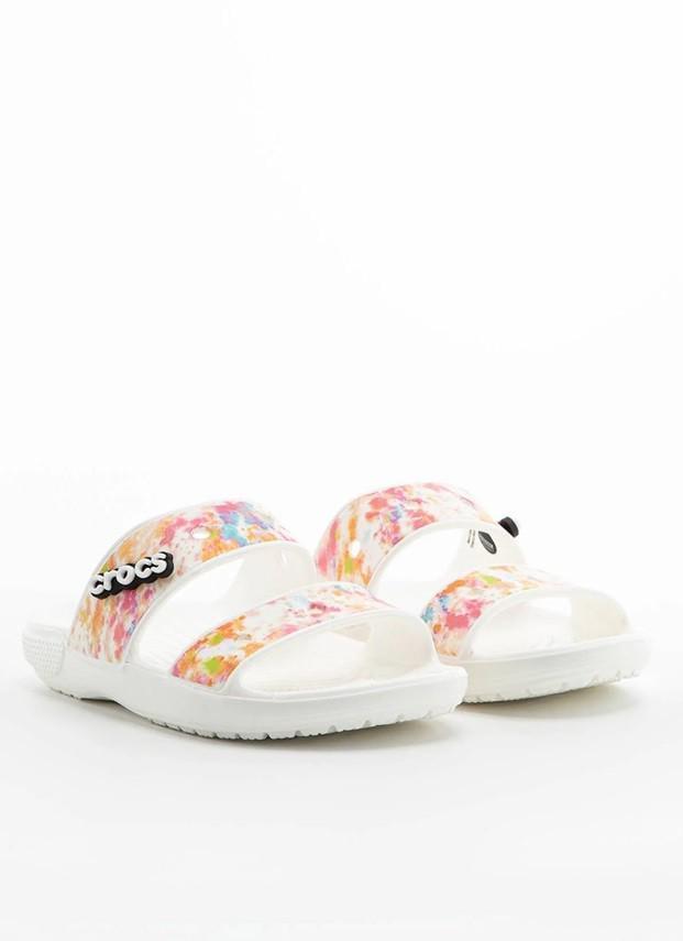Шльопанці жіночі утеплені Crocs Classic Crocs Tiedye Sandal р. 39-40 Білий (9158) - фото 7 Шльопанці жіночі утеплені Crocs Classic Crocs Tiedye Sandal р. 39-40 Білий (9158) - фото 7