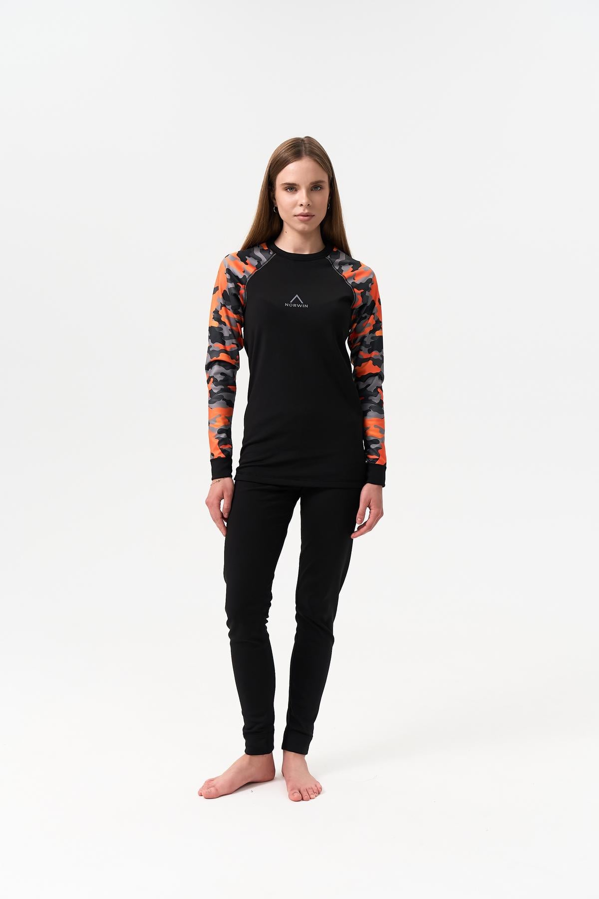 Термобелье унисекс NORWIN 3XL Orange pixel