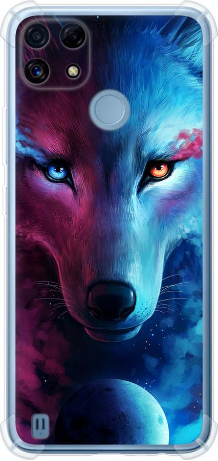 Чехол на Realme C21 Арт-волк (3999sp-2321-42517) Чехол на Realme C21 Арт-волк (3999sp-2321-42517)