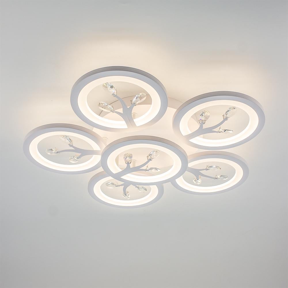 Люстра светодиодная смарт KALYNA 80 Вт 6R 550x105 мм Белый (10640) Люстра светодиодная смарт KALYNA 80 Вт 6R 550x105 мм Белый (10640)