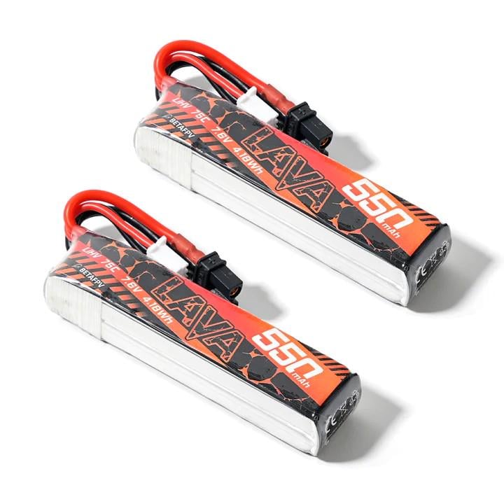 Батарея BetaFPV LAVA Series 2S 550 mAh 7.6V 75C XT30 2 шт.