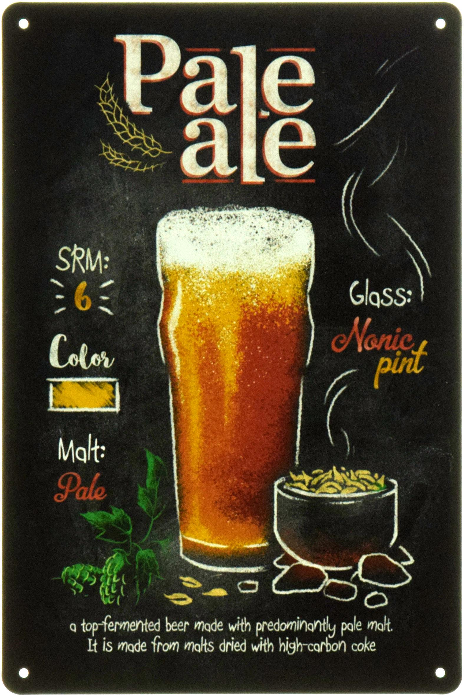 Табличка металева "Pale Ale" 20x30 см (ms-104389)