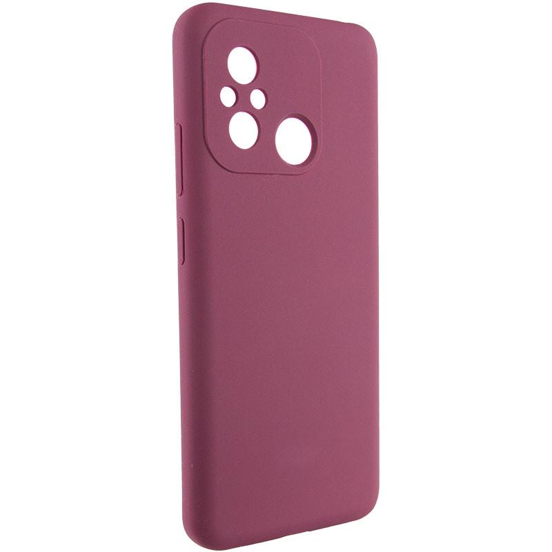 Противоударный Чехол Silicone Cover Lakshmi Full Camera (AAA) для Xiaomi Redmi 12C Бордовый / Plum - фото 2