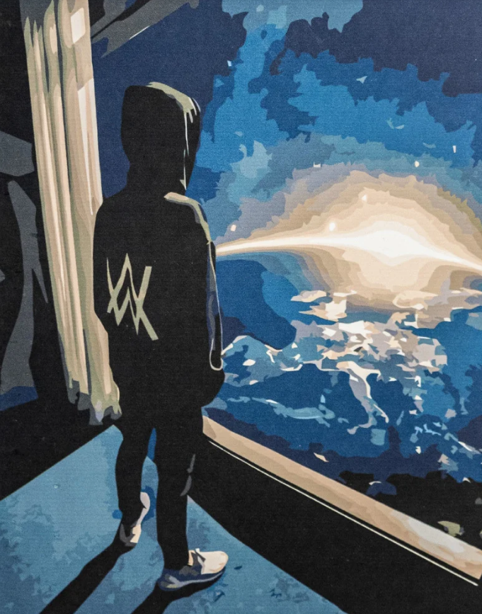 Картина по номерам Strateg За окном 40x50 см (VA-3394)