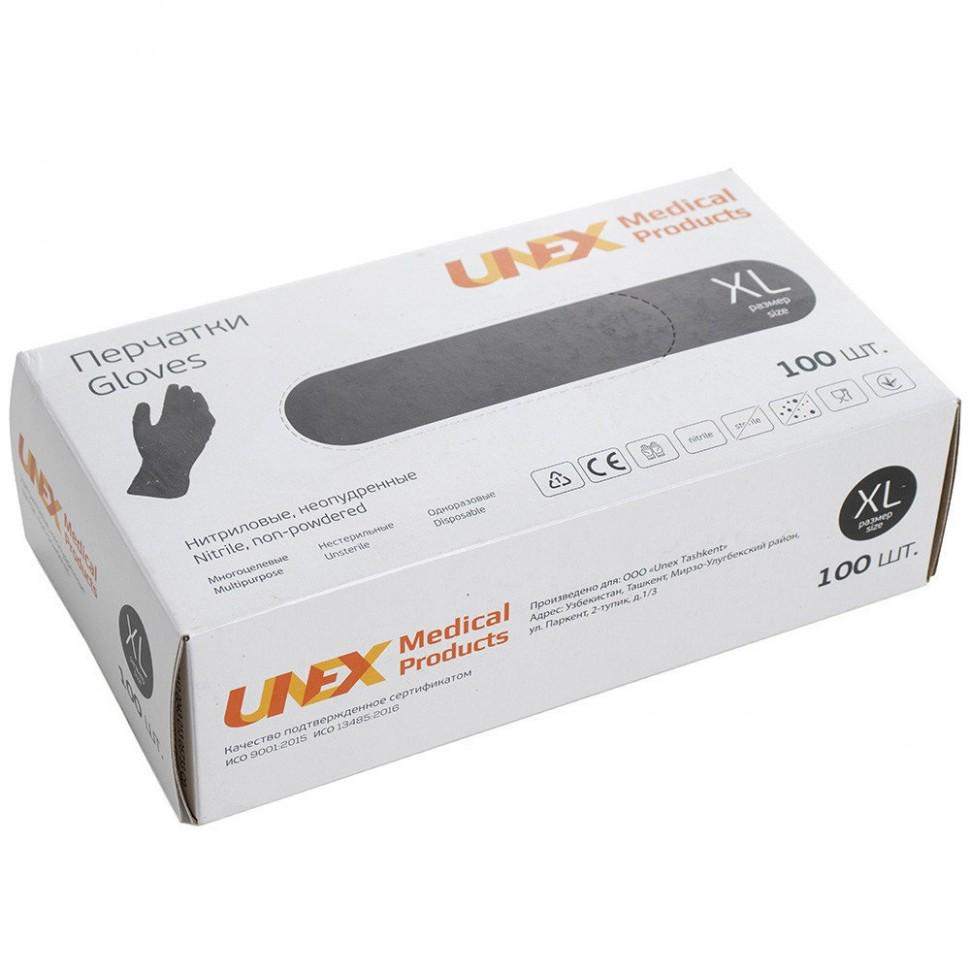 Рукавички нітрилові Unex Medical Products XL Чорний