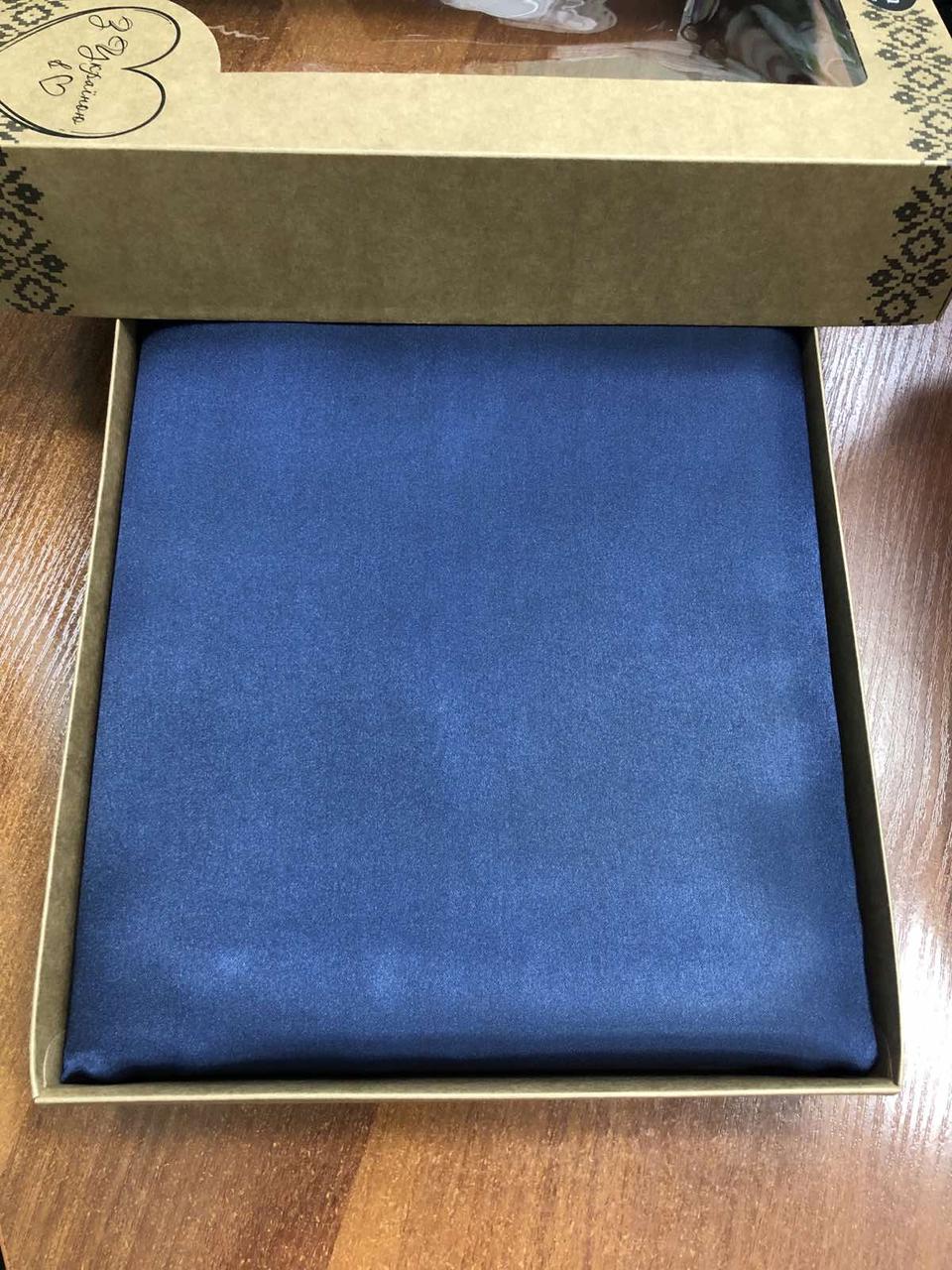 Комплект постільної білизни Moka Textile полуторний 2 наволочки 50х70 см/70х70 см Темно-Синій (2392405727) - фото 3 Комплект постільної білизни Moka Textile полуторний 2 наволочки 50х70 см/70х70 см Темно-Синій (2392405727) - фото 3