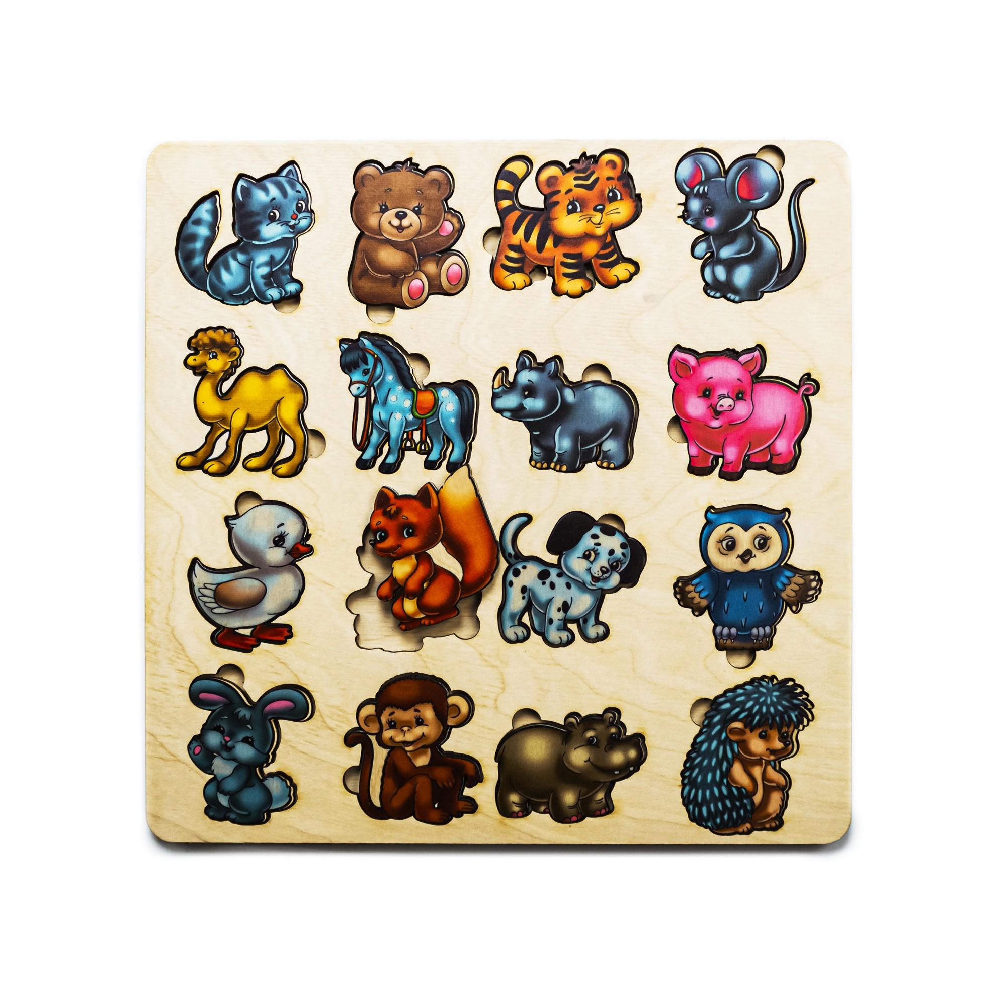 Пазл для детей LaserPro с животными