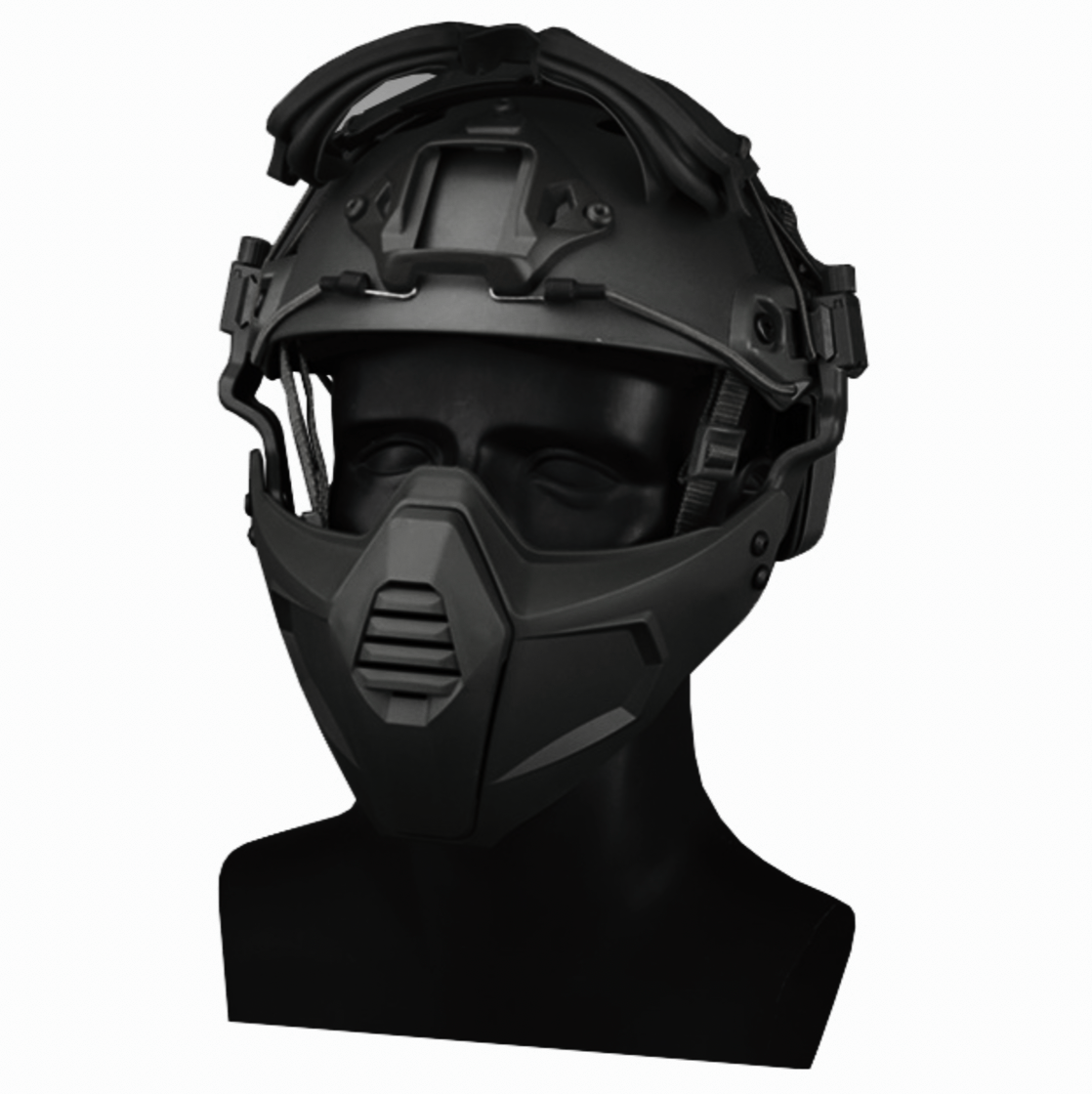 Маска-окуляри Ghost Iron Man з кріпленням до шолома Airsoft Чорний (MK001018) - фото 6 Маска-окуляри Ghost Iron Man з кріпленням до шолома Airsoft Чорний (MK001018) - фото 6