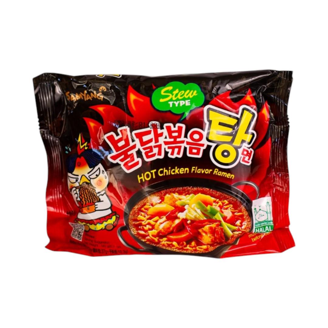 Корейская лапша Samyang Buldak Stew Type со вкусом острой тушеной курицы 145 г (AFP3070)