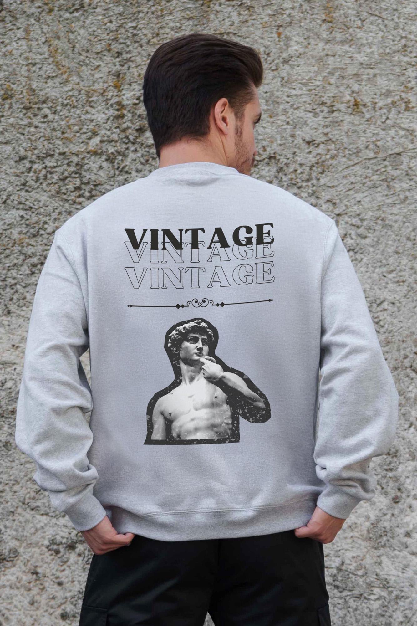 Свитшот оверсайз Vintage 2XL/3XL Grey (2XL/3XL8055778)