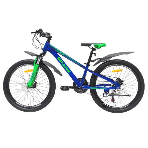 Велосипед Spark PLAYER колеса 24"/сталева рама 11" Синьо-зелений (26351980) - фото 3