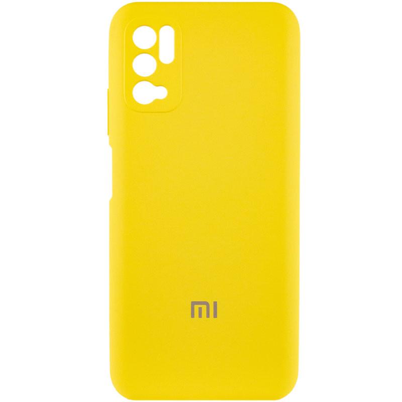 Противоударный чехол Silicone Cover Full Camera (AA) для Xiaomi Redmi Note 10 5G / Poco M3 Pro Yellow