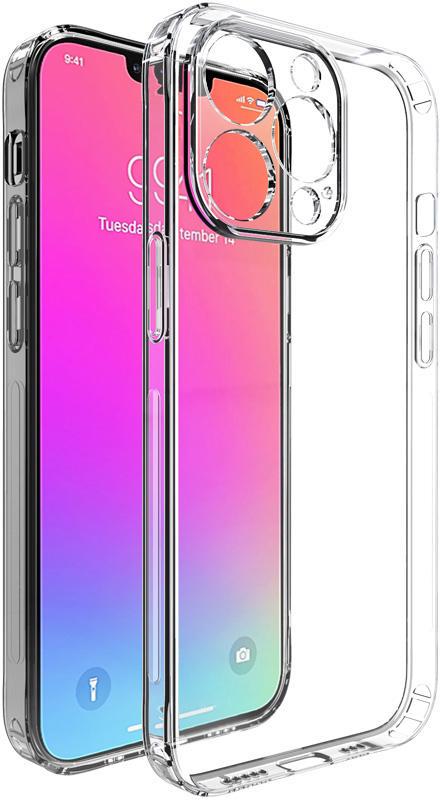 Прозрачный Чехол MultiCam для iPhone 13 Pro (ультратонкий силиконовый) (23980) Прозрачный Чехол MultiCam для iPhone 13 Pro (ультратонкий силиконовый) (23980)