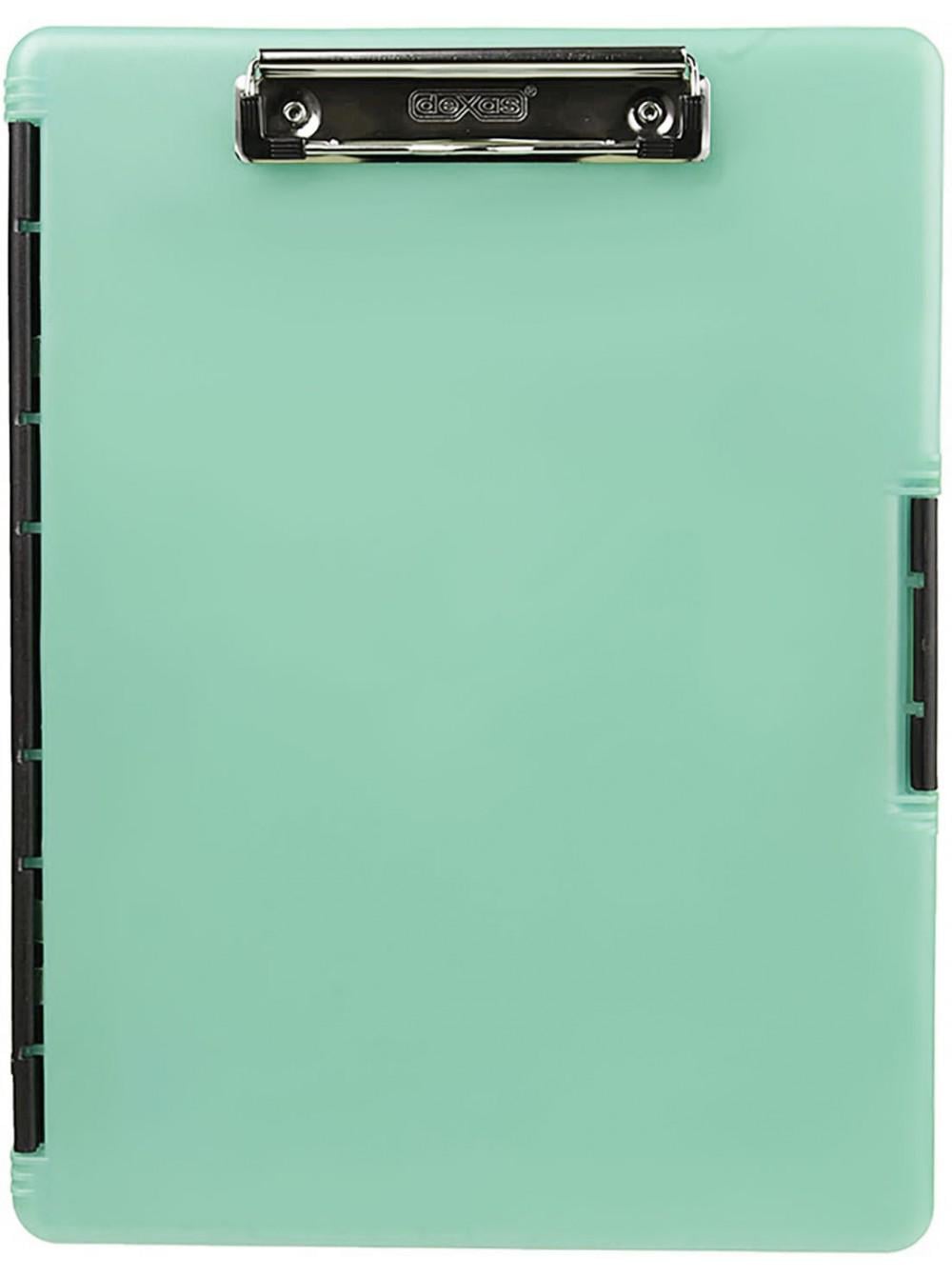 Папка-планшет Dexas Слимкейс-2 с клипсой А4 Мятный