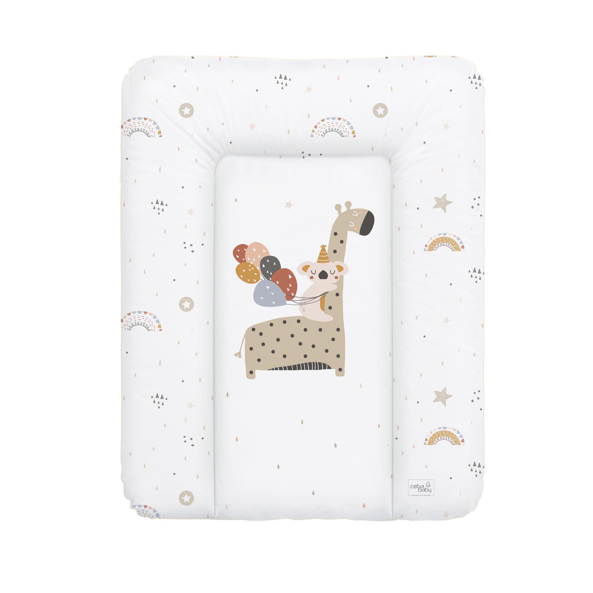Матрас пеленальный Cebababy W-143-000-637 Giraffe 50x70 см Белый