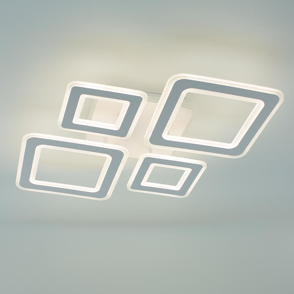 Люстра смарт светодиодная управляемая ESLLSE OVAL RGB 5S 110 Вт 550x520x75 мм Белый (10625)