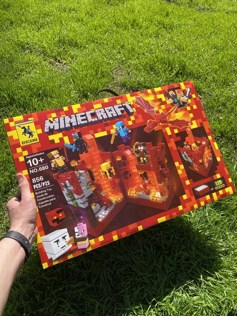 Конструктор Майнкрафт Битва в підземеллі з Led підсвіткою 856 дет. - фото 2