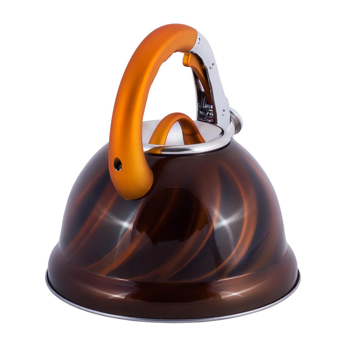 Чайник Kamille Золотой 3л из нержавеющей стали со свистком KM-0690N - фото 6 Чайник Kamille Золотой 3л из нержавеющей стали со свистком KM-0690N - фото 6