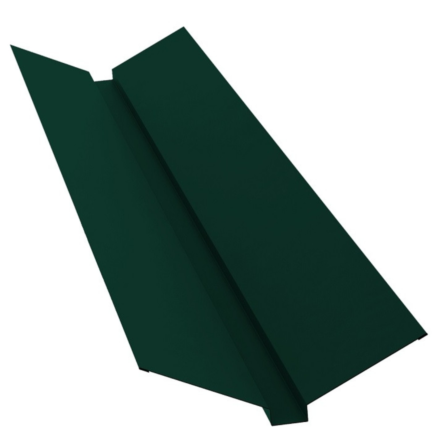 Планка ендовы декоративная для металлочерепицы и профнастила Partner Ral 6005 полиэстер Зеленый мох (377156604)