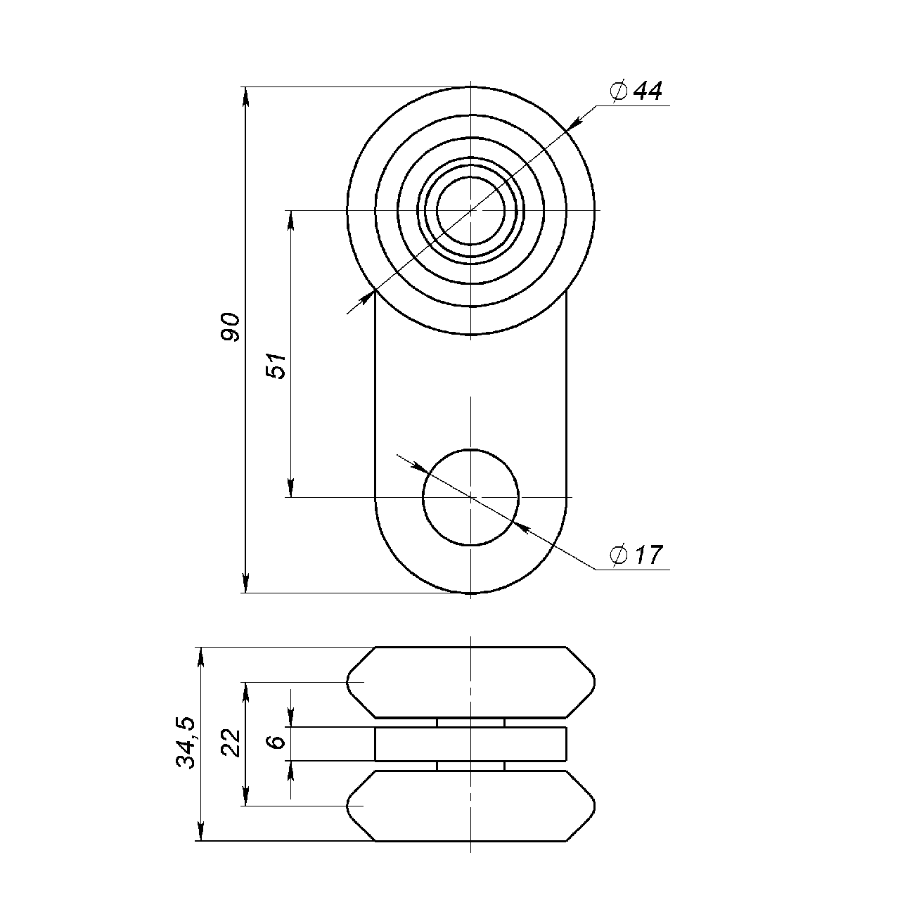 Каретка Roll Grand Стрикс С1a для подвесных систем/механизмов и ворот до 150 кг (1348) - фото 2 Каретка Roll Grand Стрикс С1a для подвесных систем/механизмов и ворот до 150 кг (1348) - фото 2