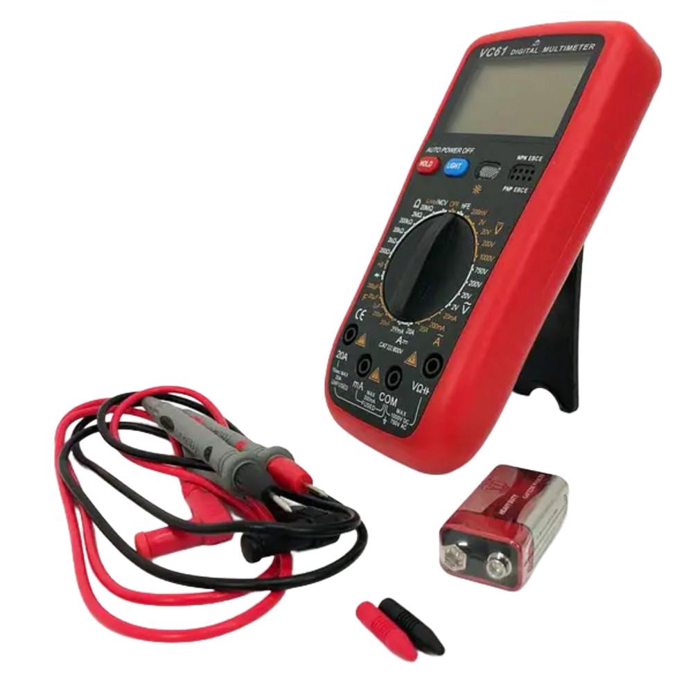 Мультиметр цифровий професійний VC-61 з підсвічуванням екрана (1994990832) - фото 3 Мультиметр цифровий професійний VC-61 з підсвічуванням екрана (1994990832) - фото 3