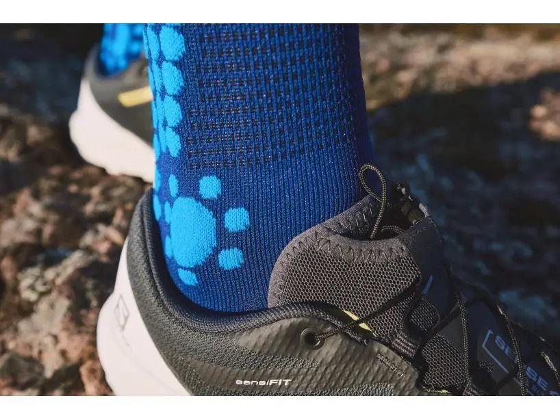 Носки для бега Pro Racing Socks V4.0 Trail T1 р. 36-39 Sodalite/Fluo Blue (12333574) - фото 5