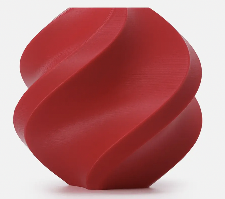 Пластик-филамент без катушки Bambu Lab PLA Basic 1,75 мм 1 кг 330 м 190-230°C Maroon Red (10205)