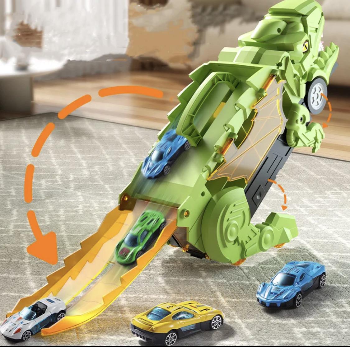 Іграшковий трек A-Toys Динозавр з машинками (2677474692) - фото 2 Іграшковий трек A-Toys Динозавр з машинками (2677474692) - фото 2