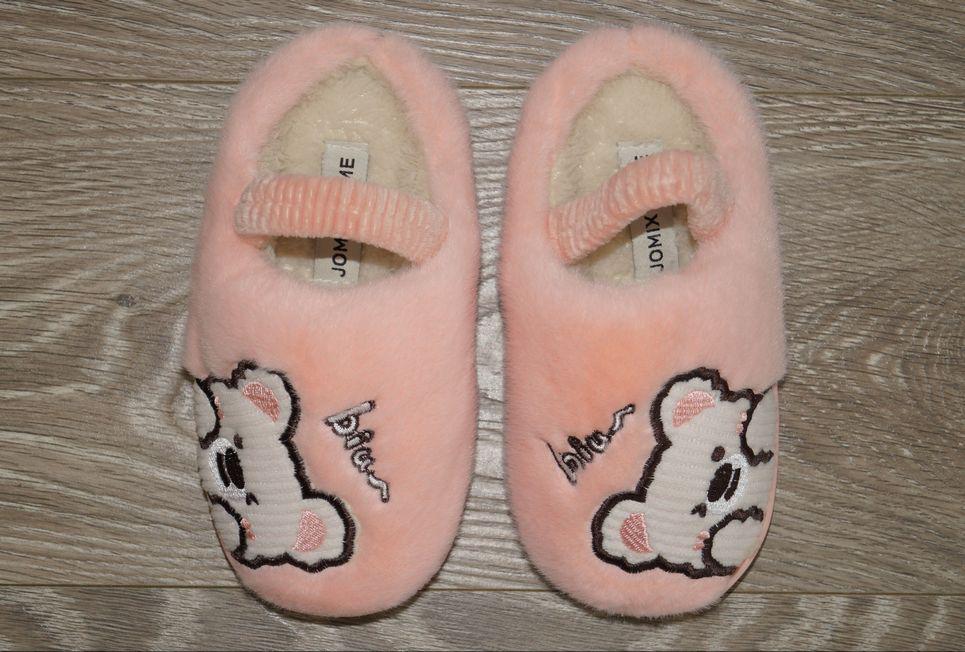 Тапочки домашние детские с резинкой Jomix р. 25 15,5 см Розовый (31578-25) - фото 2