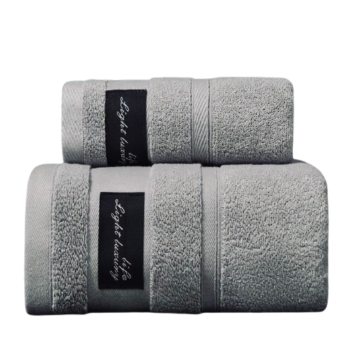 Набор полотенец Home Cosiness 2в1 140х70 см/74х34 см Серый (NR2in1BathGrayCosy) - фото 7 Набор полотенец Home Cosiness 2в1 140х70 см/74х34 см Серый (NR2in1BathGrayCosy) - фото 7