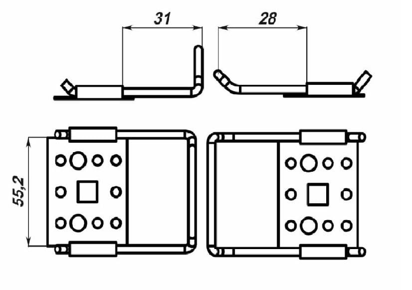 Зачіп меблевий Ф222.03.09 модульний - фото 2