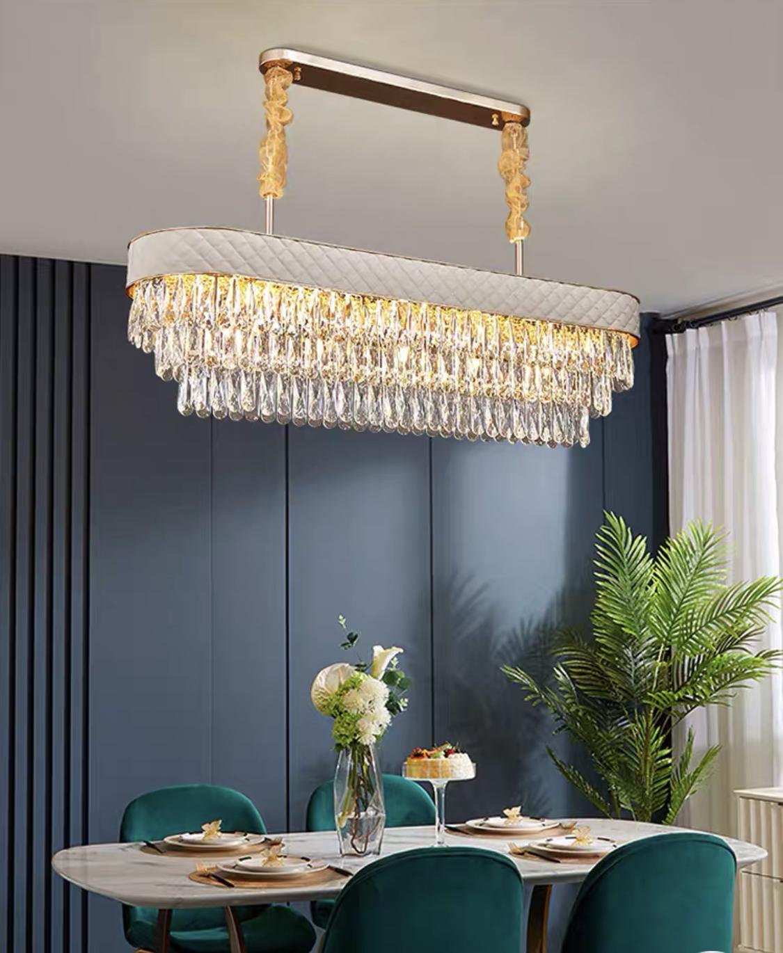 Люстра Crystal All Modern Oval 054040/950-350 Gold/White