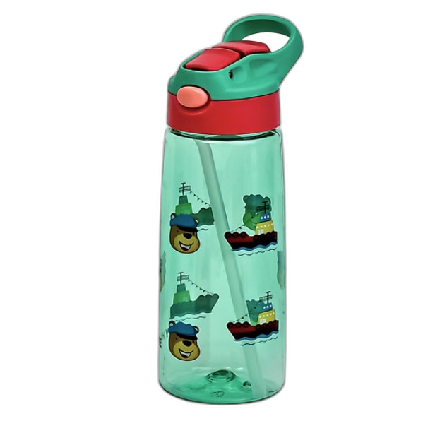 Пляшка-поїлка дитяча з трубочкою 650 мл (AN012669)