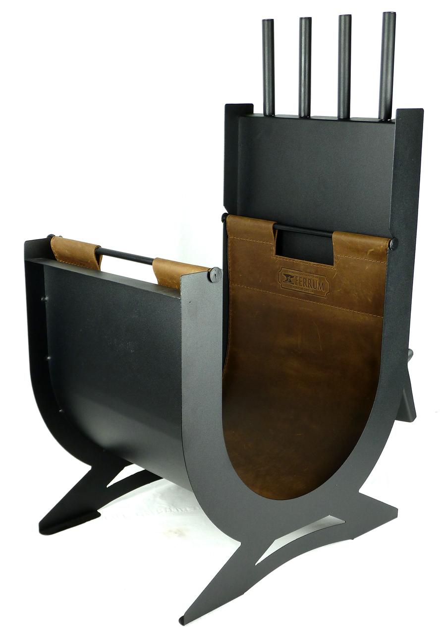 Набор для камина Перун дровница/инструменты/сумка для дров (883) - фото 3