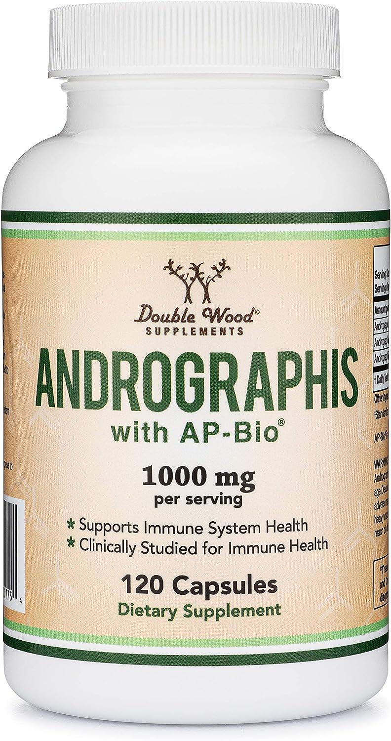 Андрографис Double Wood Supplements Andrographis 1000 mg 120 capsules