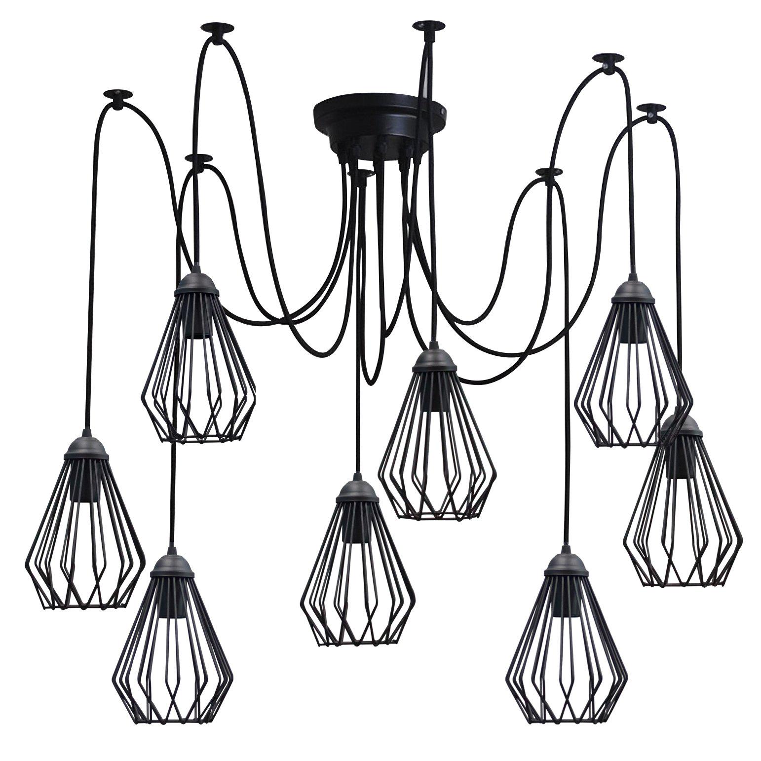 Люстра паук MSK Electric на восемь плафонов NL 05371-8