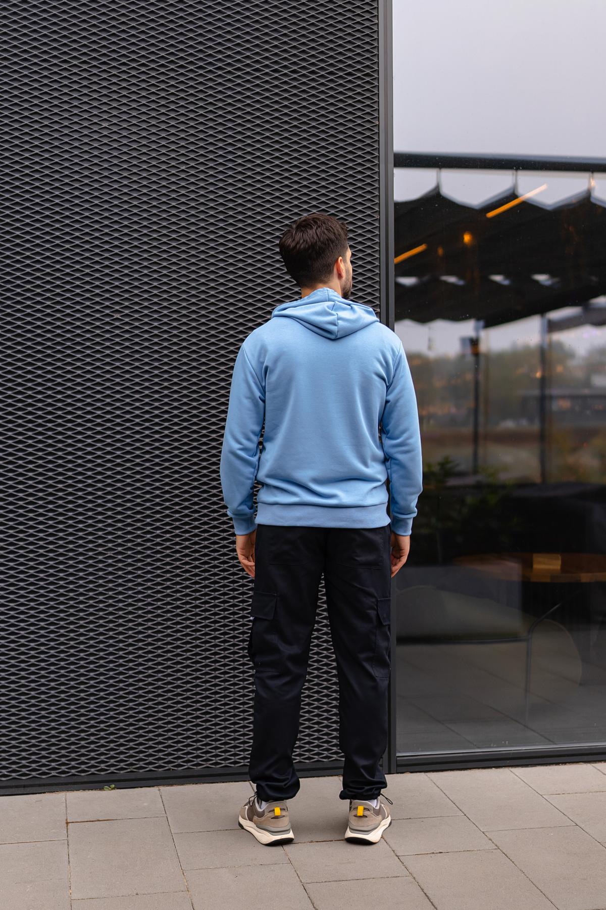 Худи мужское Explore с капюшоном S Голубой (1334985813/2/1) - фото 2 Худи мужское Explore с капюшоном S Голубой (1334985813/2/1) - фото 2