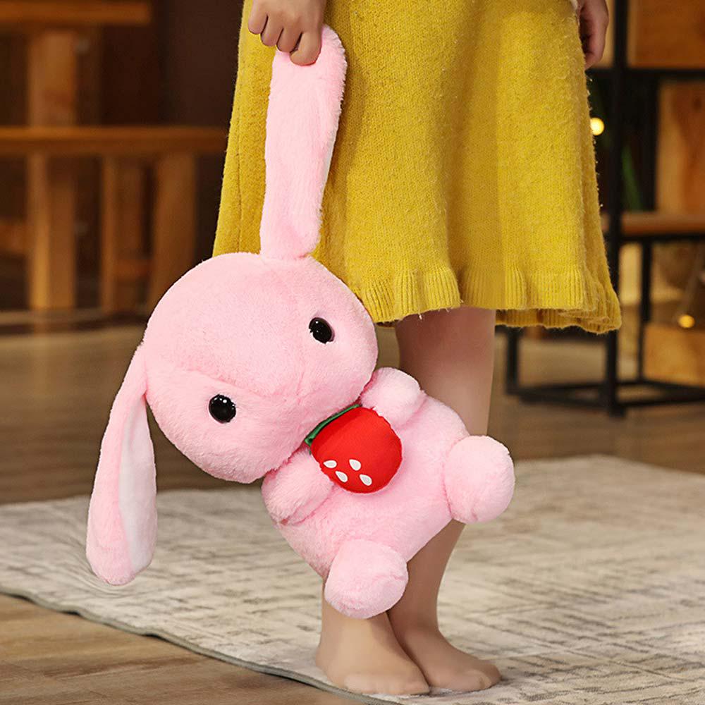 М'яка іграшка Кролик з полуничкою 22 см Рожевий (NR0187_2) - фото 3 М'яка іграшка Кролик з полуничкою 22 см Рожевий (NR0187_2) - фото 3