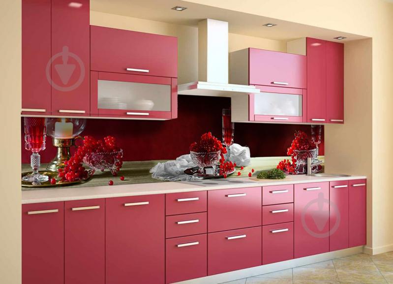 Скинали на кухню Zatarga «Смородиновое Вино» 600х3000 мм виниловая 3Д наклейка кухонный фартук самоклеящаяся Z180463/2