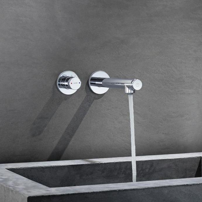 Смеситель скрытого монтажа для умывальника Axor Uno Select Хром (45113000) - фото 2 Смеситель скрытого монтажа для умывальника Axor Uno Select Хром (45113000) - фото 2