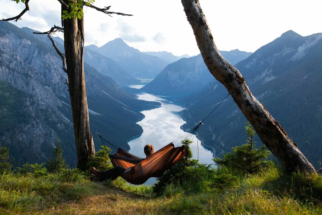 Гамак туристический Hammock с москитной сеткой 240x150 см Коричневый (01490) - фото 2