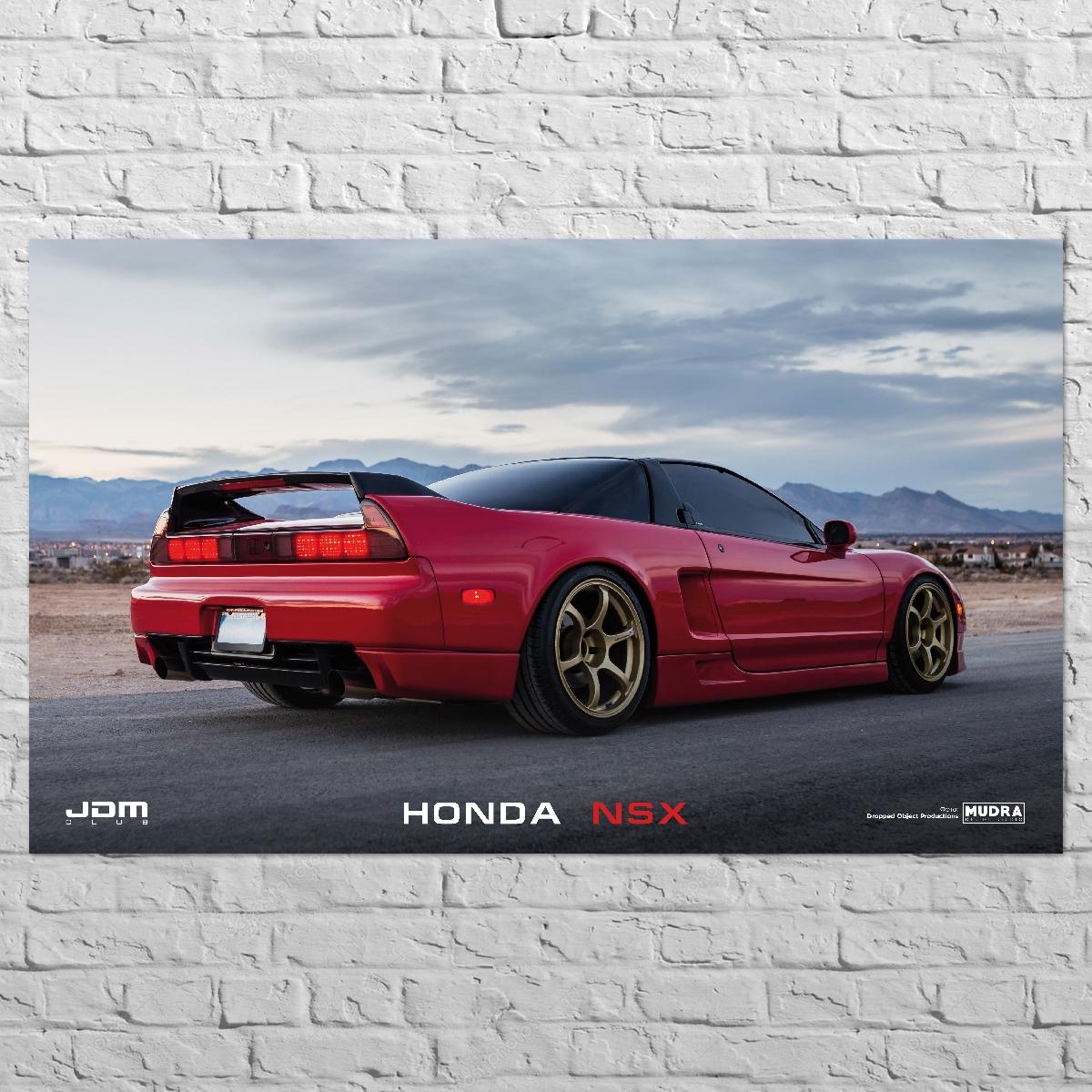 Honda NSX 海外カタログポスター　A2 額なし ᐉ Плакат автомобильний Honda NSX 84x60 см (0176) • Купить в Киеве