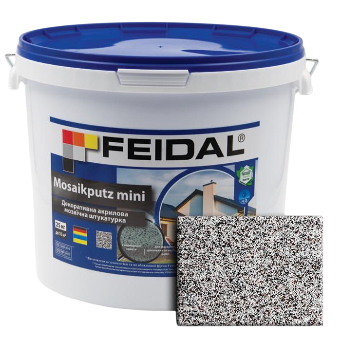 Штукатурка декоративна акрилова мозаїчна Feidal Mosaikputz mini А23 25 кг (1886455543)