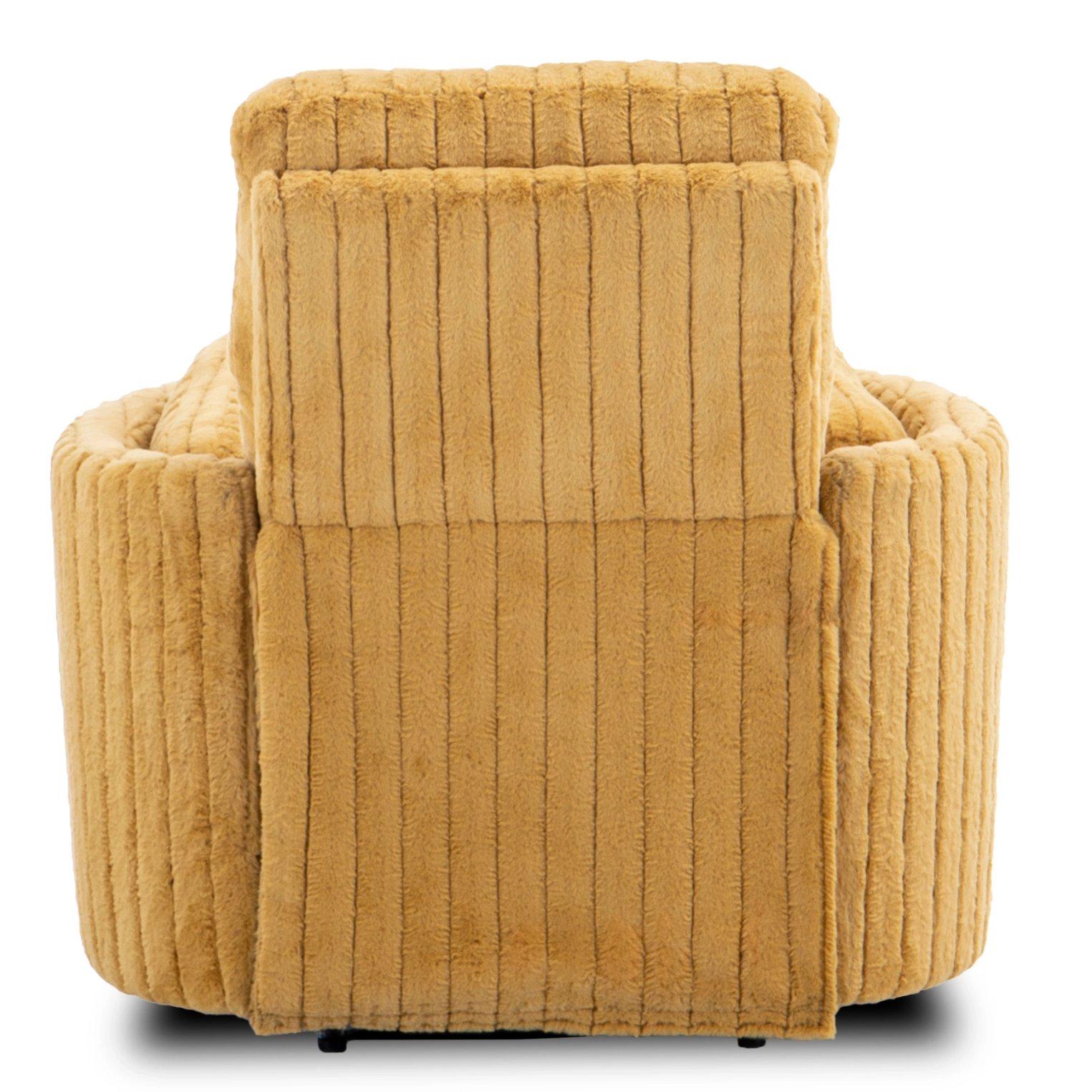 Крісло м'яке Mebel Elite RAUL розкладне з реклайнером Гірчичний (ME.RAUL/CU/SZTR/FW) - фото 8