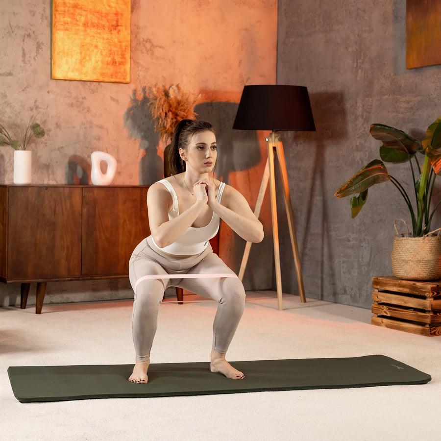 Коврик для йоги Hop-Sport HS-NB010GM NBR 1 см Темный Хаки (5164) - фото 4 Коврик для йоги Hop-Sport HS-NB010GM NBR 1 см Темный Хаки (5164) - фото 4