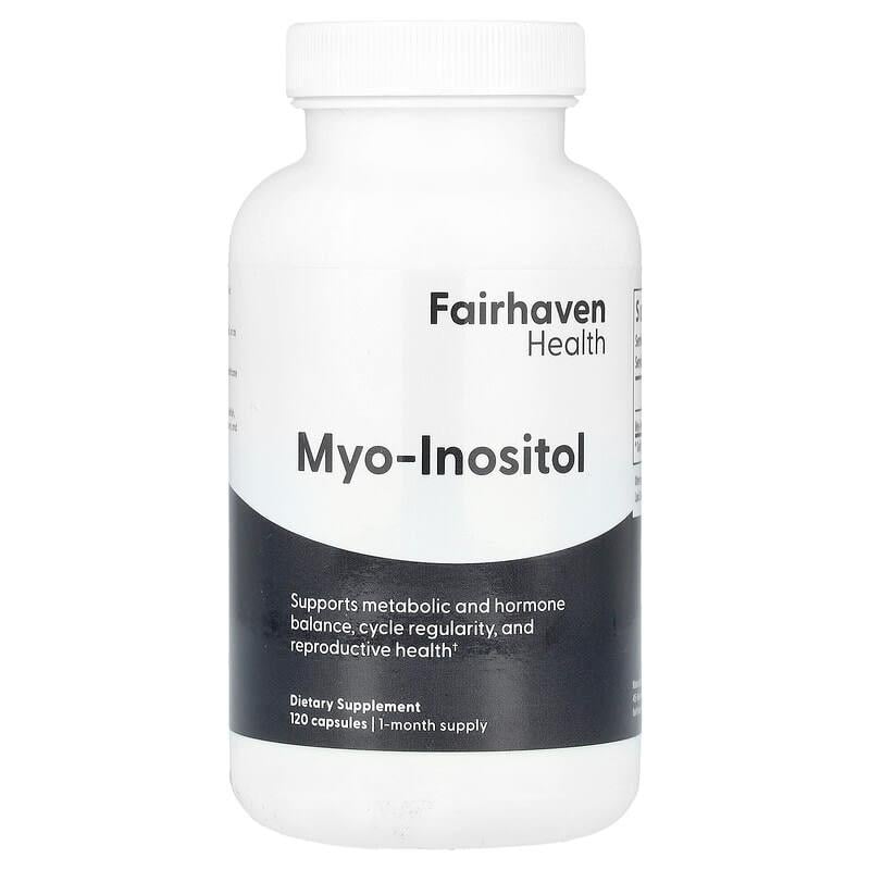Міо-інозитол Fairhaven Health Myo-Inositol 500 мг для жіночого здоров'я 120 капс.